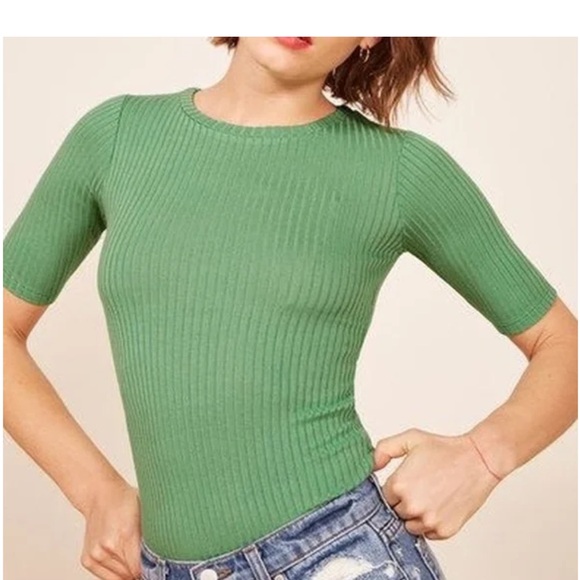 Reformation Green Knit Dress and Matching Top Two Pieces! On sale! Rare find! - Picture 1 of 11